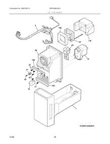 08 - Ice Container parts for Electrolux Refrigerator PRFS2883AF3 from AppliancePartsPros.com