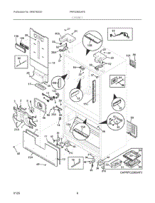 04 - Cabinet parts for Electrolux Refrigerator PRFS2883AF5 from AppliancePartsPros.com