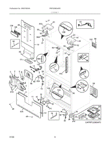 04 - Cabinet parts for Electrolux Refrigerator PRFS2883AF6 from AppliancePartsPros.com