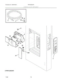 07 - Controls & Ice Dispenser parts for Electrolux Refrigerator PRFS2883AF9 from AppliancePartsPros.com