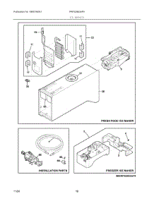09 - Ice Maker parts for Electrolux Refrigerator PRFS2883AF9 from AppliancePartsPros.com