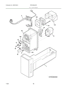 08 - Ice Container parts for Electrolux Refrigerator PRFS2883AF9 from AppliancePartsPros.com