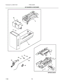 10 - Ice Makers & Container parts for Electrolux Refrigerator PRMC2285AF from AppliancePartsPros.com