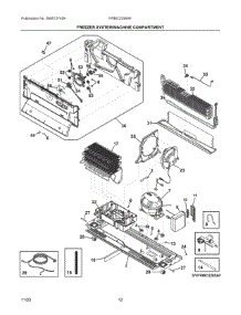 07 - Freezer System / Machine Compartment parts for Electrolux Refrigerator PRMC2285AF from AppliancePartsPros.com