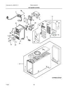 09 - Ice Maker System parts for Electrolux Refrigerator PRMC2285AF00 from AppliancePartsPros.com
