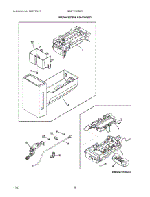 10 - Ice Makers & Container parts for Electrolux Refrigerator PRMC2285AF00 from AppliancePartsPros.com