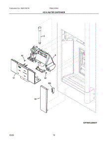 08 - Ice & Water Dispenser parts for Electrolux Refrigerator PRMC2285AF01 from AppliancePartsPros.com