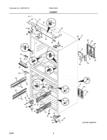 04 - Cabinet parts for Electrolux Refrigerator PRMC2285AF02 from AppliancePartsPros.com