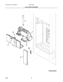 08 - Ice & Water Dispenser parts for Electrolux Refrigerator PRMC2285AF04 from AppliancePartsPros.com