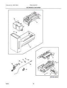 10 - Ice Maker & Container parts for Electrolux Refrigerator PRMC2285AF06 from AppliancePartsPros.com