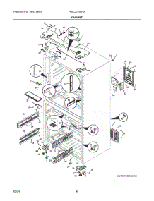 04 - Cabinet parts for Electrolux Refrigerator PRMC2285AF06 from AppliancePartsPros.com