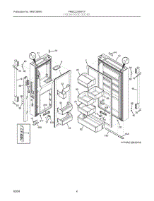 03 - Fresh Food Doors parts for Electrolux Refrigerator PRMC2285AF07 from AppliancePartsPros.com