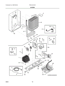 07 - System parts for Electrolux Refrigerator PRSC2222AF2 from AppliancePartsPros.com