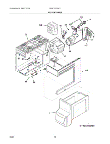 09 - Ice Container parts for Electrolux Refrigerator PRSC2222AF2 from AppliancePartsPros.com
