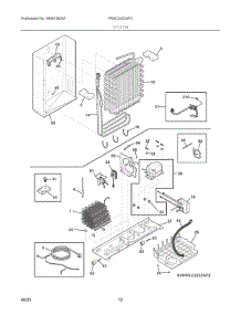 07 - System parts for Electrolux Refrigerator PRSC2222AF3 from AppliancePartsPros.com