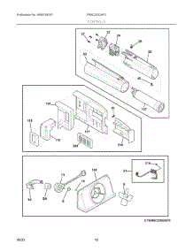 06 - Controls parts for Electrolux Refrigerator PRSC2222AF3 from AppliancePartsPros.com