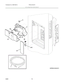 08 - Ice & Water Dispenser parts for Electrolux Refrigerator PRSC2222AF4 from AppliancePartsPros.com
