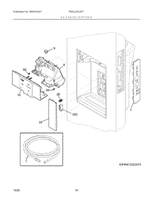 08 - Ice & Water Dispenser parts for Electrolux Refrigerator PRSC2222AF7 from AppliancePartsPros.com