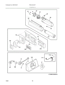 06 - Controls parts for Electrolux Refrigerator PRSC2222AF7 from AppliancePartsPros.com