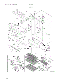 05 - Cabinet parts for Electrolux Refrigerator R22CWF6 from AppliancePartsPros.com