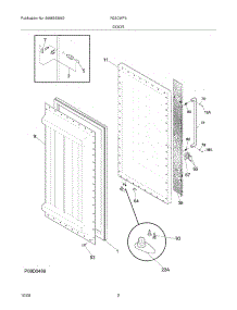 03 - Door parts for Electrolux Refrigerator R22CWF6 from AppliancePartsPros.com