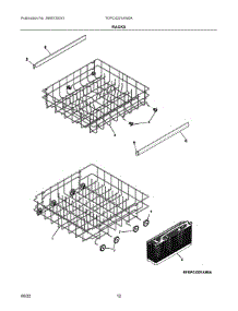07 - Racks parts for Electrolux Dishwasher TDPC4221AW0A from AppliancePartsPros.com
