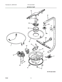 05 - Motor & Pump parts for Electrolux Dishwasher TDPC4221AW0A from AppliancePartsPros.com