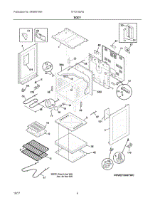 03 - Body parts for Electrolux Range TEF351EWS from AppliancePartsPros.com