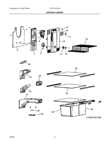 03 - Interior Cabinet parts for Electrolux Refrigerator TRTE1831AW from AppliancePartsPros.com