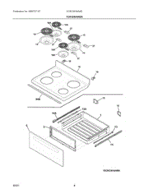 04 - Top / Drawer parts for Electrolux Range VCRC3016AWE from AppliancePartsPros.com