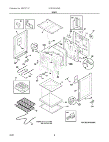 03 - Body parts for Electrolux Range VCRC3016AWE from AppliancePartsPros.com