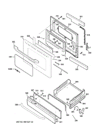 Door Drawer Parts parts for Ge Range AGBS45DEF2WS from AppliancePartsPros.com