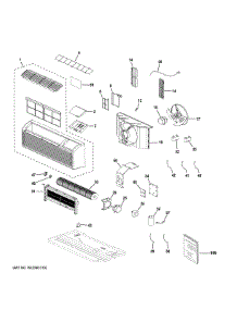 Room Air Conditioner parts for Ge Air Conditioner AH12H09D2BK1 from AppliancePartsPros.com