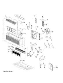 Room Air Conditioner parts for Ge Air Conditioner AH12H12D3BK1 from AppliancePartsPros.com