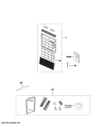 Room Air Conditioner parts for Ge Air Conditioner AHE12DZW1 from AppliancePartsPros.com
