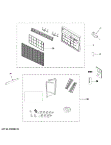 Room Air Conditioner parts for Ge Air Conditioner AWCS10WWB1 from AppliancePartsPros.com