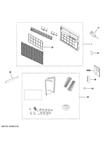 Room Air Conditioner parts for Ge Air Conditioner AWCS14WWB1 from AppliancePartsPros.com