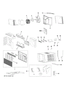 Room Air Conditioner parts for Ge Air Conditioner AWGH24WWF1 from AppliancePartsPros.com