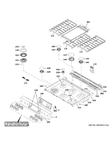 Control Panel & Cooktop parts for Ge Range C2S900P2M1S1 from AppliancePartsPros.com