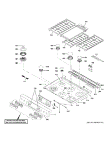 Control Panel & Cooktop parts for Ge Range C2S950P2M3S1 from AppliancePartsPros.com