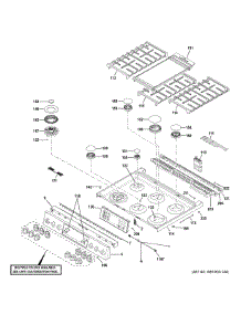 Control Panel & Cooktop parts for Ge Range C2S950P4M3W2 from AppliancePartsPros.com