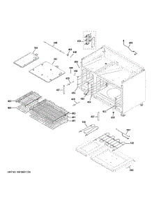 Oven Cavity Parts parts for Ge Range C2Y486P4T1W2 from AppliancePartsPros.com