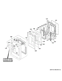 Small Door Assembly parts for Ge Range C2Y486P4T1W2 from AppliancePartsPros.com