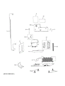 Machine Compartment parts for Ge Refrigerator CCP06BP4PDW2 from AppliancePartsPros.com