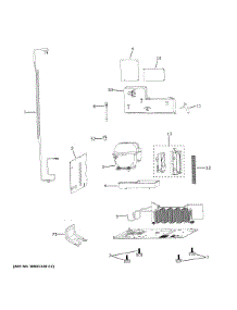 Machine Compartment parts for Ge Refrigerator CCP06DP4PDW2 from AppliancePartsPros.com