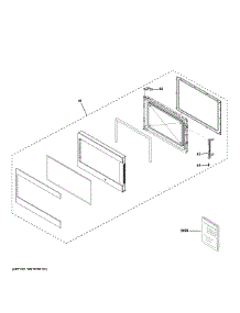 Door Parts parts for Ge Range CCWK15C1W1DS from AppliancePartsPros.com