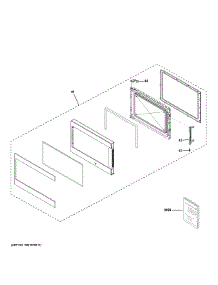 Door Parts parts for Ge Microwave CCWK15C1W1WM from AppliancePartsPros.com