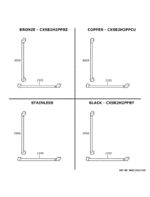 Cafe Customization parts for Ge Refrigerator CDB36LP2RBS1 from AppliancePartsPros.com