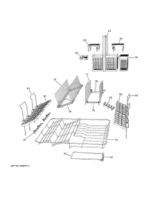 Rack Assemblies parts for Ge Washer CDD220P2W0S1 from AppliancePartsPros.com