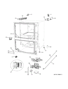Body Parts parts for Ge Washer CDD420P2T1S1 from AppliancePartsPros.com